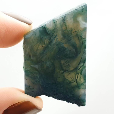Moss agate cut raw 36x23 mm no. 33 Moss agate cut raw 36x23 mm no. 33