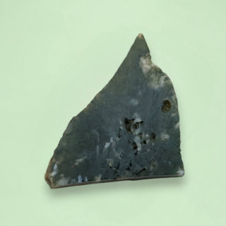 Moss agate cut raw 41x27 mm no 67