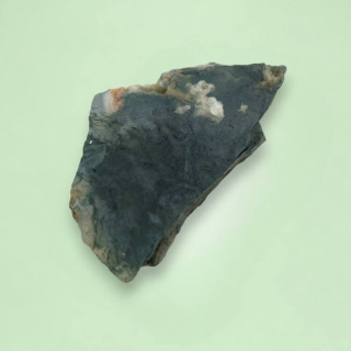 Moss agate cut raw 46x27 mm No 8