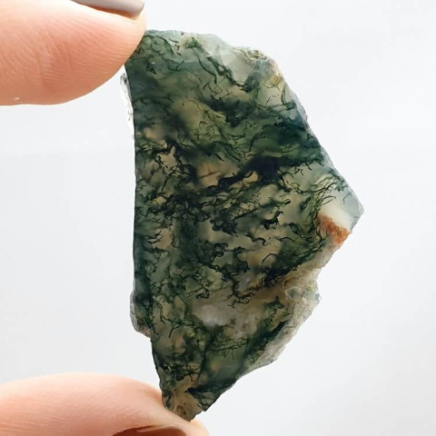 Moss agate cut raw 46x27 mm No 8 Moss agate cut raw 46x27 mm No 8