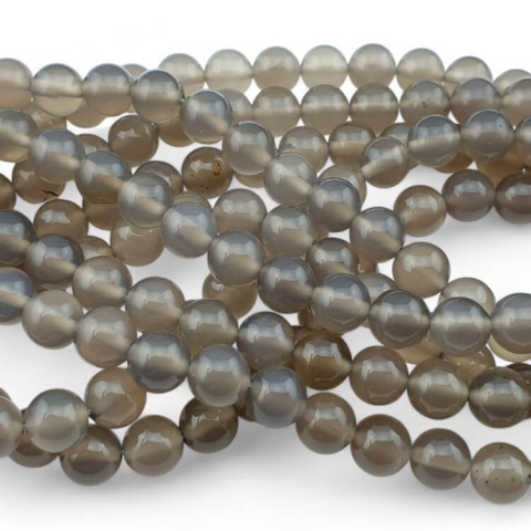 Grey agate ball 8 mm strand Grey agate ball 8 mm strand