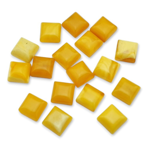 Baltic amber milk cabochon 10x10 mm 1 pcs Baltic amber milk cabochon 10x10 mm 1 pcs