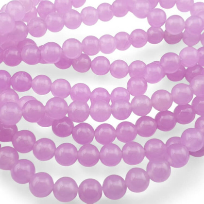 Lilac jade ball 8 mm 10 pcs
