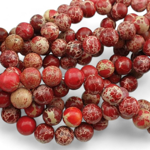 Imperial jasper red ball 10 mm strand
