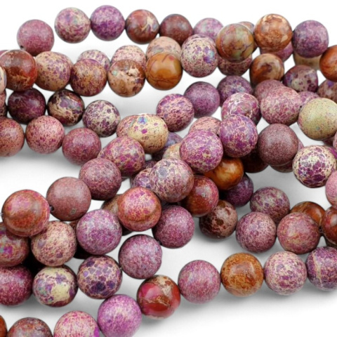 Imperial jasper purple ball 10 mm cord Imperial jasper purple ball 10 mm cord