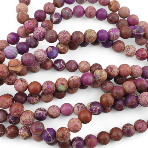 Imperial jasper purple ball 8 mm strand Imperial jasper purple ball 8 mm strand