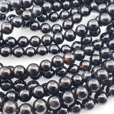 Onyx black agate ball 8 mm 10 pcs Onyx black agate ball 8 mm 10 pcs