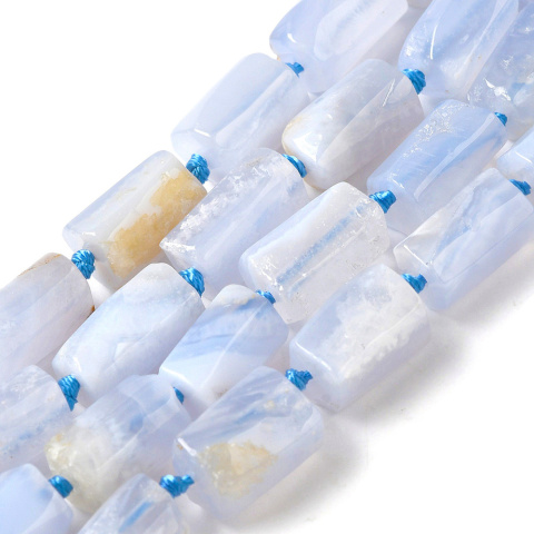 Blue lace agate irregular cylinder 11-13 mm 2 pcs Blue lace agate irregular cylinder 11-13 mm 2 pcs