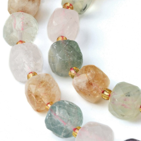 Mixed stones bead faceted cube with hole 8x8 mm 4 pcs. Mixed stones bead faceted cube with hole 8x8 mm 4 pcs.