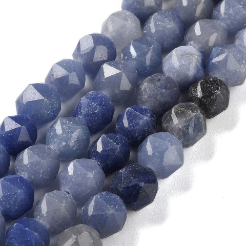 Blue aventurine faceted ball with hole 7-8 mm 4 pcs Blue aventurine faceted ball with hole 7-8 mm 4 pcs