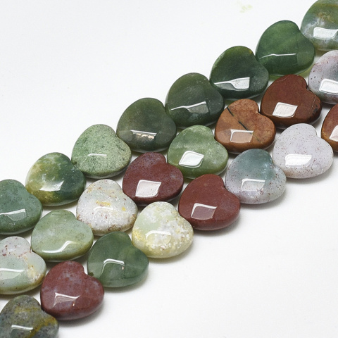 Indian agate faceted heart with hole 10x10 mm 2 pcs. Indian agate faceted heart with hole 10x10 mm 2 pcs.