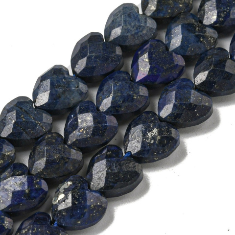 Lapis lazuli serce fasetowane z dziurką 8x8 mm 4 szt. Lapis lazuli serce fasetowane z dziurką 8x8 mm 4 szt.