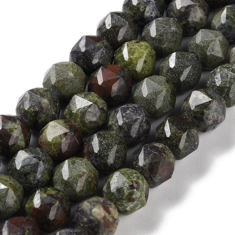 Jasper dragon's blood faceted ball with hole 7-8 mm 4 pcs. Jasper dragon's blood faceted ball with hole 7-8 mm 4 pcs.