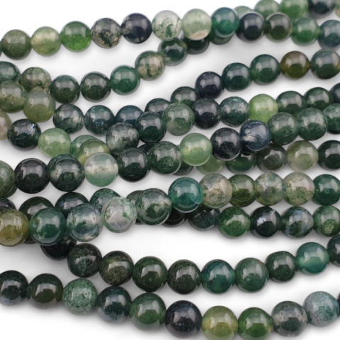 Agate mossy ball 6 mm 20 pcs Agate mossy ball 6 mm 20 pcs