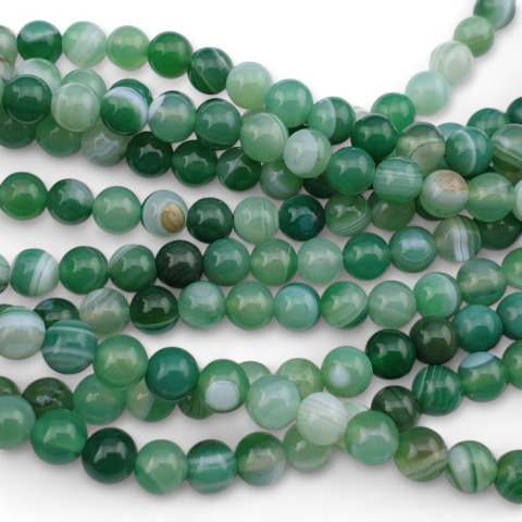 Green agate ball 6 mm 20 pcs Green agate ball 6 mm 20 pcs