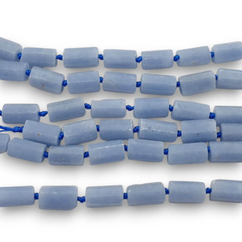 Angelit walec nieregularny matowy 11-13 mm 2 szt. Angelit walec nieregularny matowy 11-13 mm 2 szt.