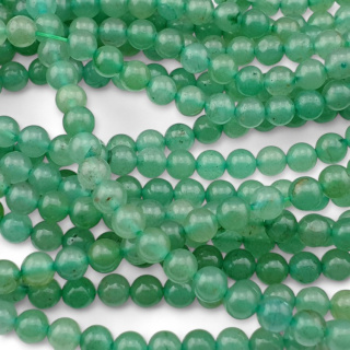 Aventurine green ball 6 mm cord