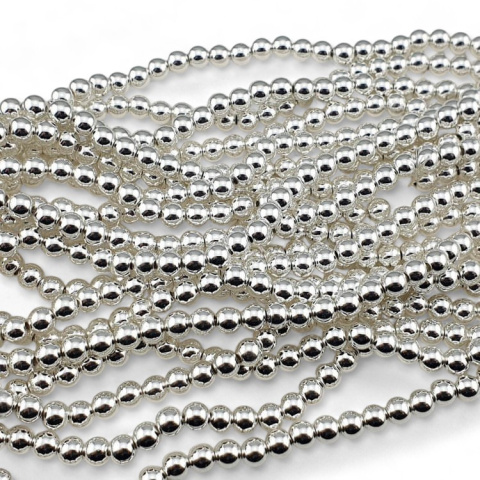 Hematite platinum ball 6 mm 20 pcs Hematite platinum ball 6 mm 20 pcs