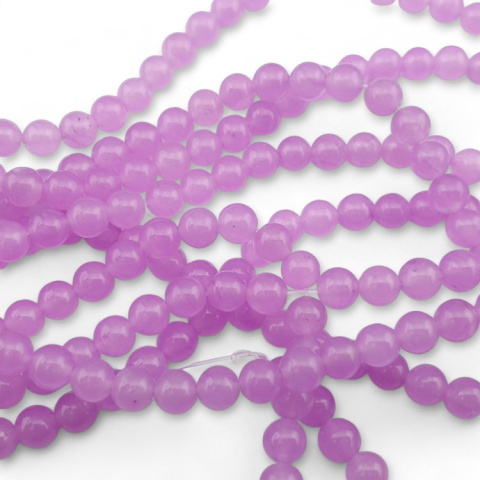 Lilac jade ball 6 mm cord Lilac jade ball 6 mm cord
