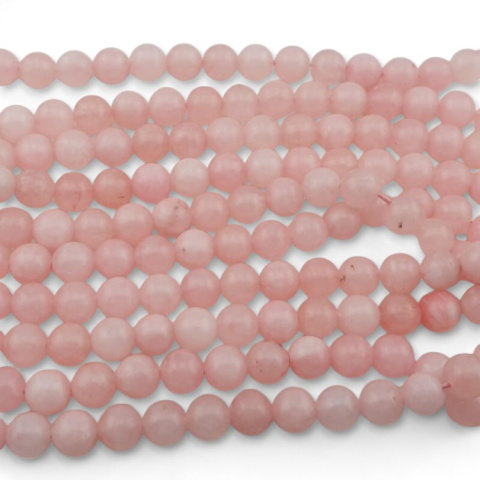 Jadeit pink opal kula 6 mm 20 szt Jadeit pink opal kula 6 mm 20 szt