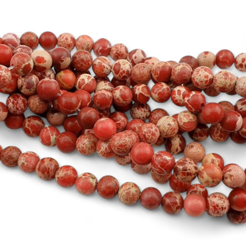 Imperial jasper red ball 6 mm strand Imperial jasper red ball 6 mm strand