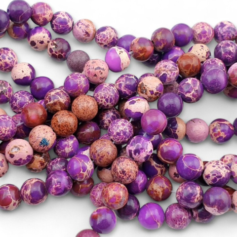Imperial jasper purple ball 6 mm 15 pcs Imperial jasper purple ball 6 mm 15 pcs