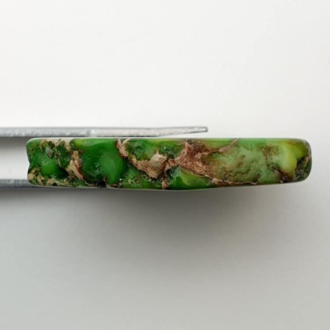 Jasper imperial slice with hole 33x32 mm no 97 Jasper imperial slice with hole 33x32 mm no 97