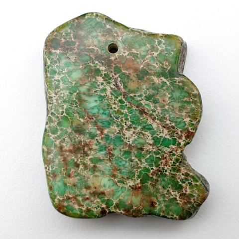 Imperial jasper slice with hole 35x28 mm no 72 Imperial jasper slice with hole 35x28 mm no 72