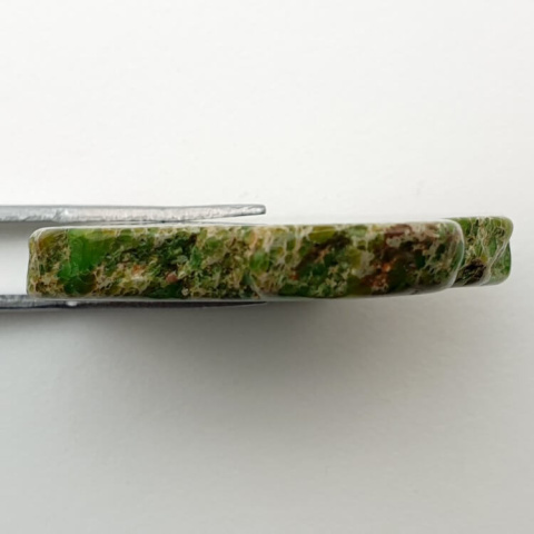 Imperial jasper slice with hole 36x31 mm no 94 Imperial jasper slice with hole 36x31 mm no 94
