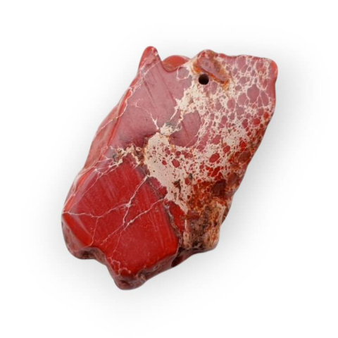 Imperial jasper slice with hole 37x23 mm no 140 Imperial jasper slice with hole 37x23 mm no 140