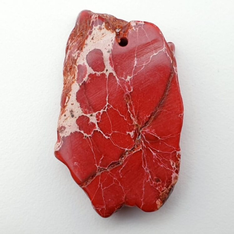 Imperial jasper slice with hole 37x23 mm no 140 Imperial jasper slice with hole 37x23 mm no 140