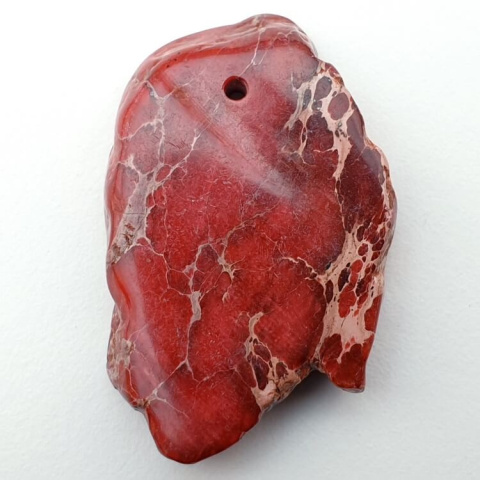 Imperial jasper slice with hole 37x24 mm no 152 Imperial jasper slice with hole 37x24 mm no 152
