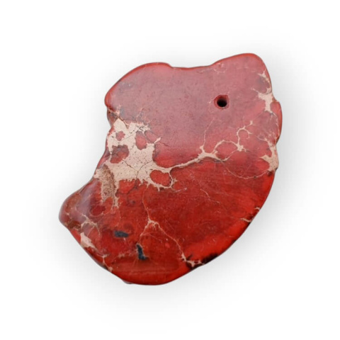 Imperial jasper slice with hole 37x26 mm no 157 Imperial jasper slice with hole 37x26 mm no 157