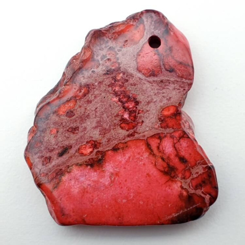 Imperial jasper slice with hole 38x30 mm no. 138 Imperial jasper slice with hole 38x30 mm no. 138