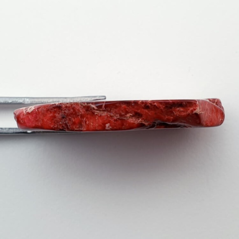 Imperial jasper slice with hole 38x31 mm no 154 Imperial jasper slice with hole 38x31 mm no 154