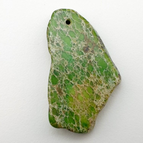Imperial jasper slice with hole 39x23 mm no 76 Imperial jasper slice with hole 39x23 mm no 76
