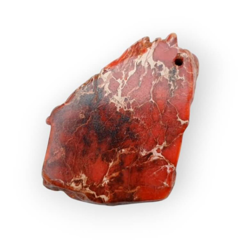Imperial jasper slice with hole 39x27 mm no. 129 Imperial jasper slice with hole 39x27 mm no. 129
