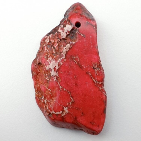 Imperial jasper slice with hole 40x22 mm no 136 Imperial jasper slice with hole 40x22 mm no 136