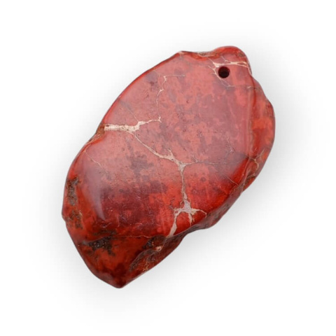 Imperial jasper slice with hole 40x23 mm no. 148 Imperial jasper slice with hole 40x23 mm no. 148