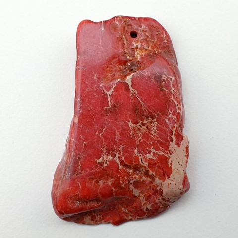 Imperial jasper slice with hole 41x27 mm no. 133 Imperial jasper slice with hole 41x27 mm no. 133