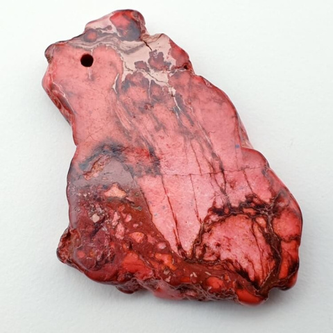 Imperial jasper slice with hole 41x31 mm no 151 Imperial jasper slice with hole 41x31 mm no 151
