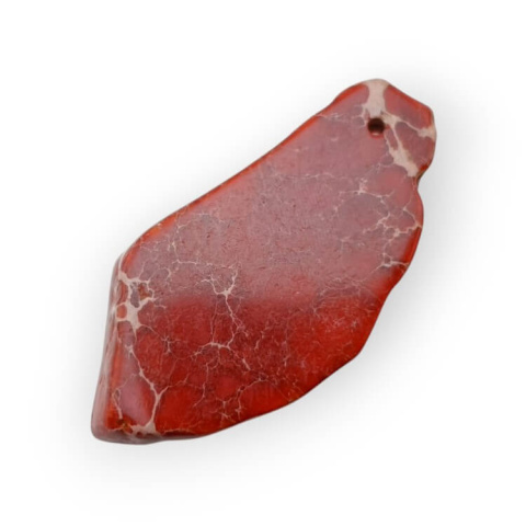 Imperial jasper slice with hole 42x21 mm no 155 Imperial jasper slice with hole 42x21 mm no 155