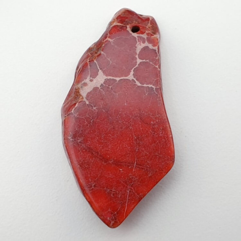 Imperial jasper slice with hole 42x21 mm no 155 Imperial jasper slice with hole 42x21 mm no 155