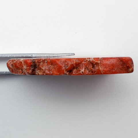 Imperial jasper slice with hole 43x32 mm no 128 Imperial jasper slice with hole 43x32 mm no 128
