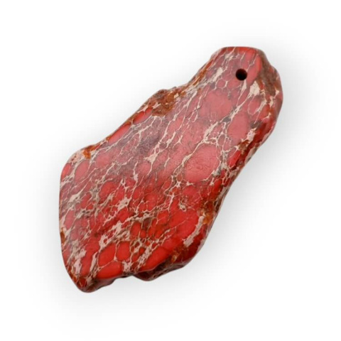 Imperial jasper slice with hole 45x23 mm no 141 Imperial jasper slice with hole 45x23 mm no 141