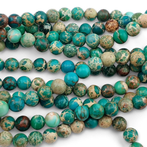 Imperial jasper green ball 6 mm cord Imperial jasper green ball 6 mm cord
