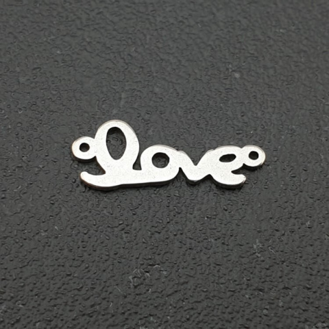 Łącznik love stal chirurgiczna 19x8 mm 1szt Łącznik love stal chirurgiczna 19x8 mm 1szt