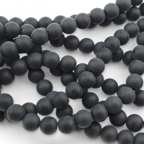 Onyx black agate matte ball 6 mm 20 pcs Onyx black agate matte ball 6 mm 20 pcs