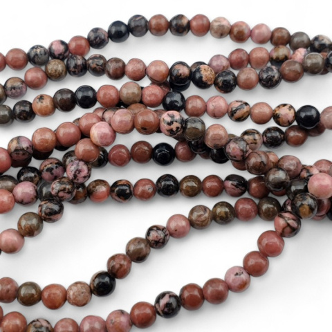 Rhodonite black ball 6 mm 20 pcs Rhodonite black ball 6 mm 20 pcs