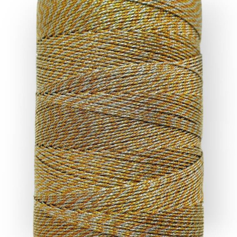 Metallic twisted cord 0,8 mm 5 m colourful